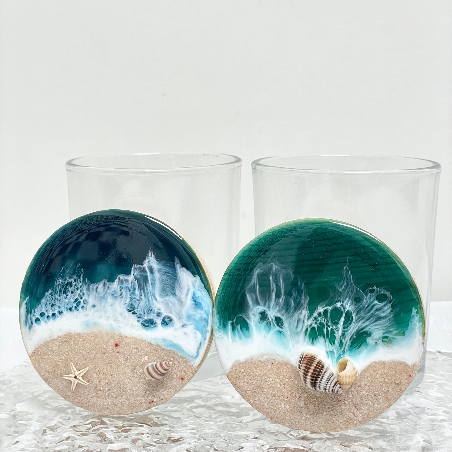 Resin Canister - Ocean 樹脂海洋木蓋玻璃樽