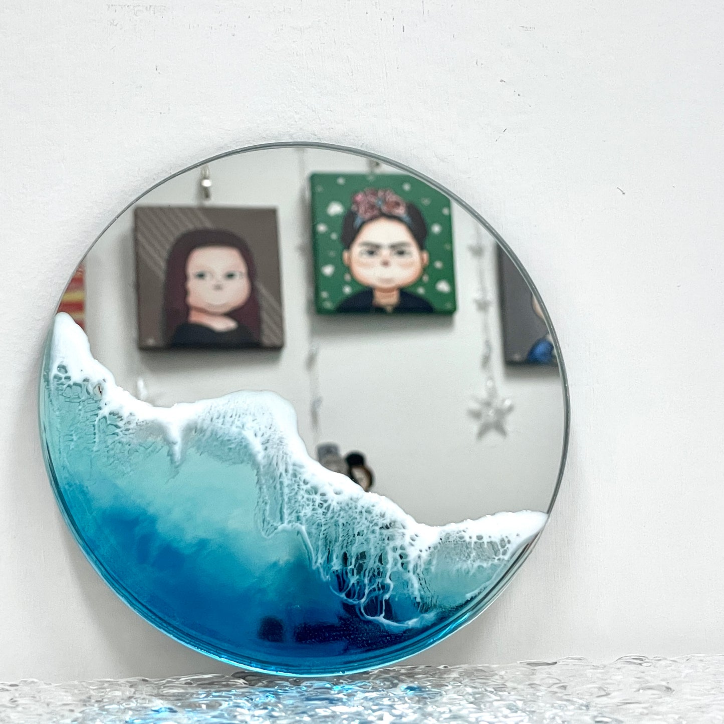 Resin Mirror - Ocean Round Mirror