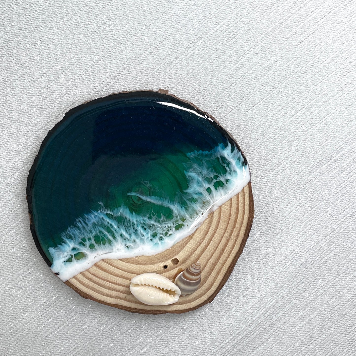 Resin Ocean incense holder