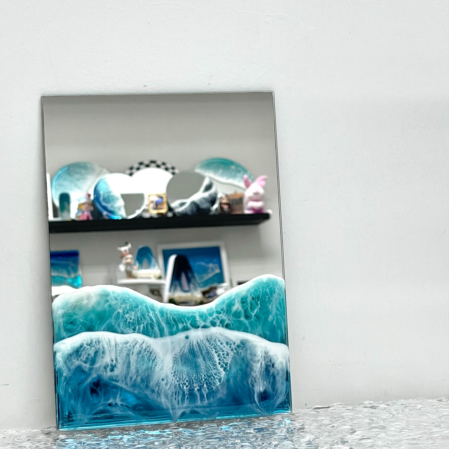 Resin Ocean Rectangular Mirror