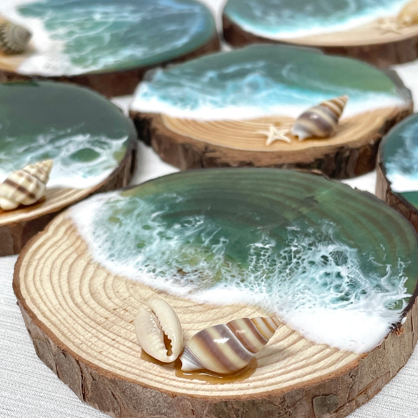 Resin Ocean incense holder