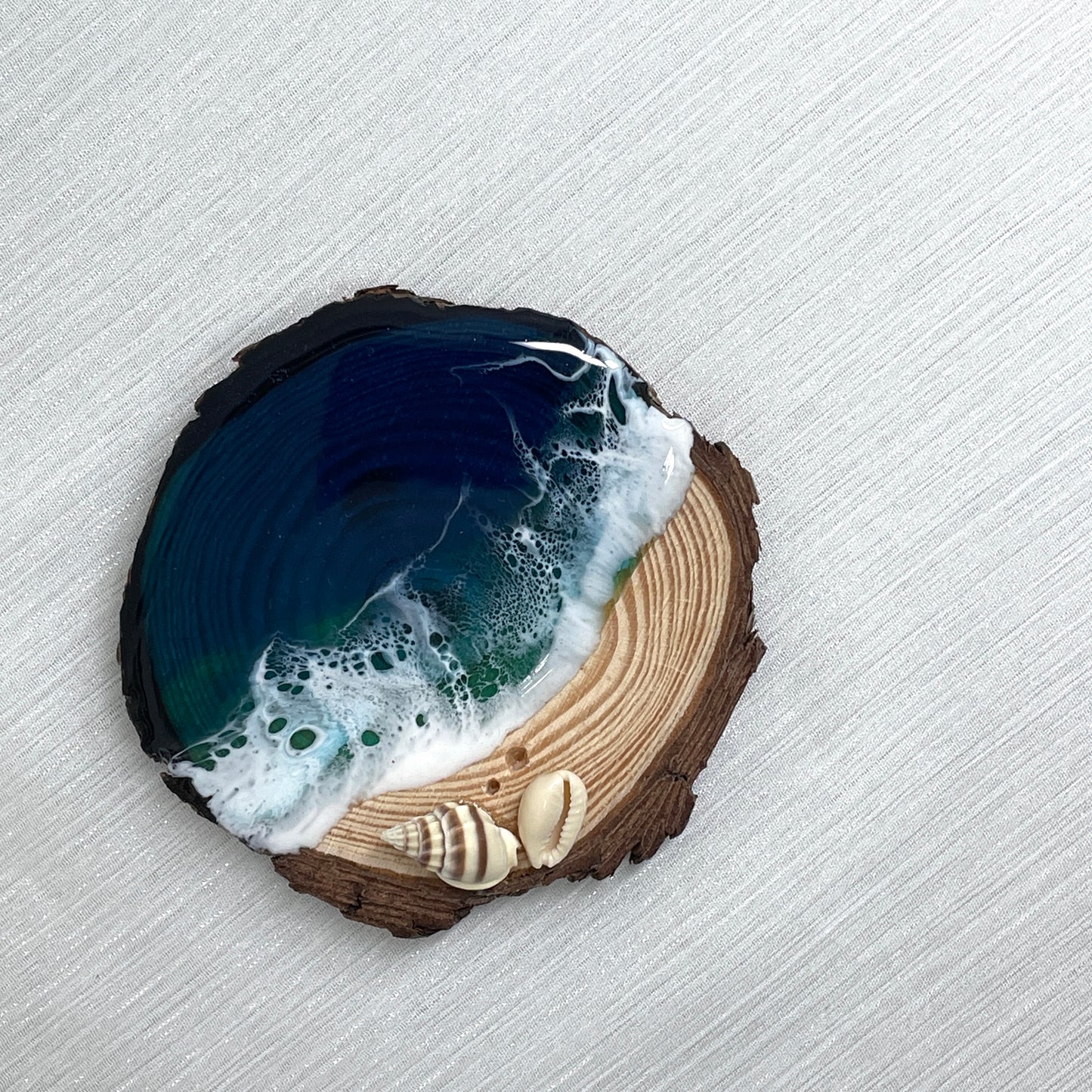 Resin Ocean incense holder