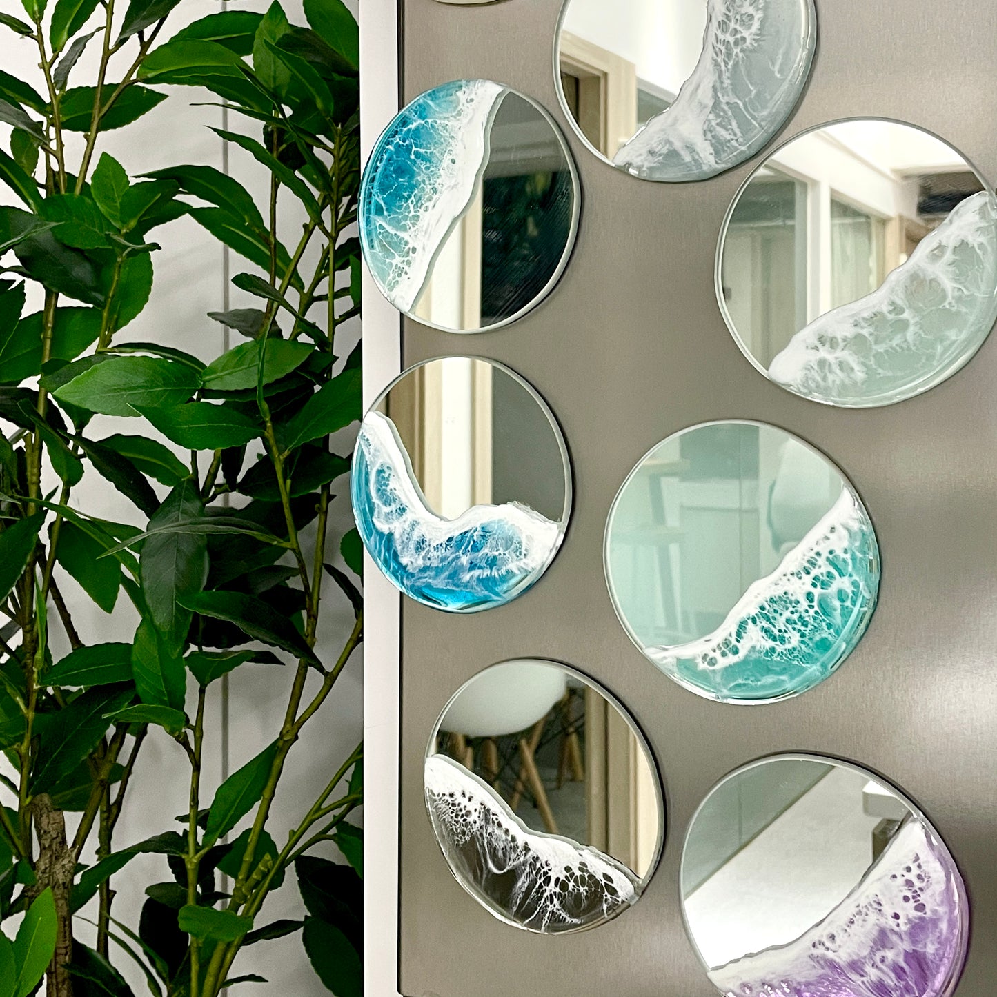 Resin Ocean Mini Mirror Magnet
