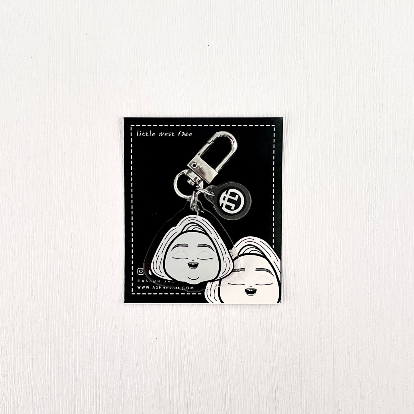 Little West Face Keychain
