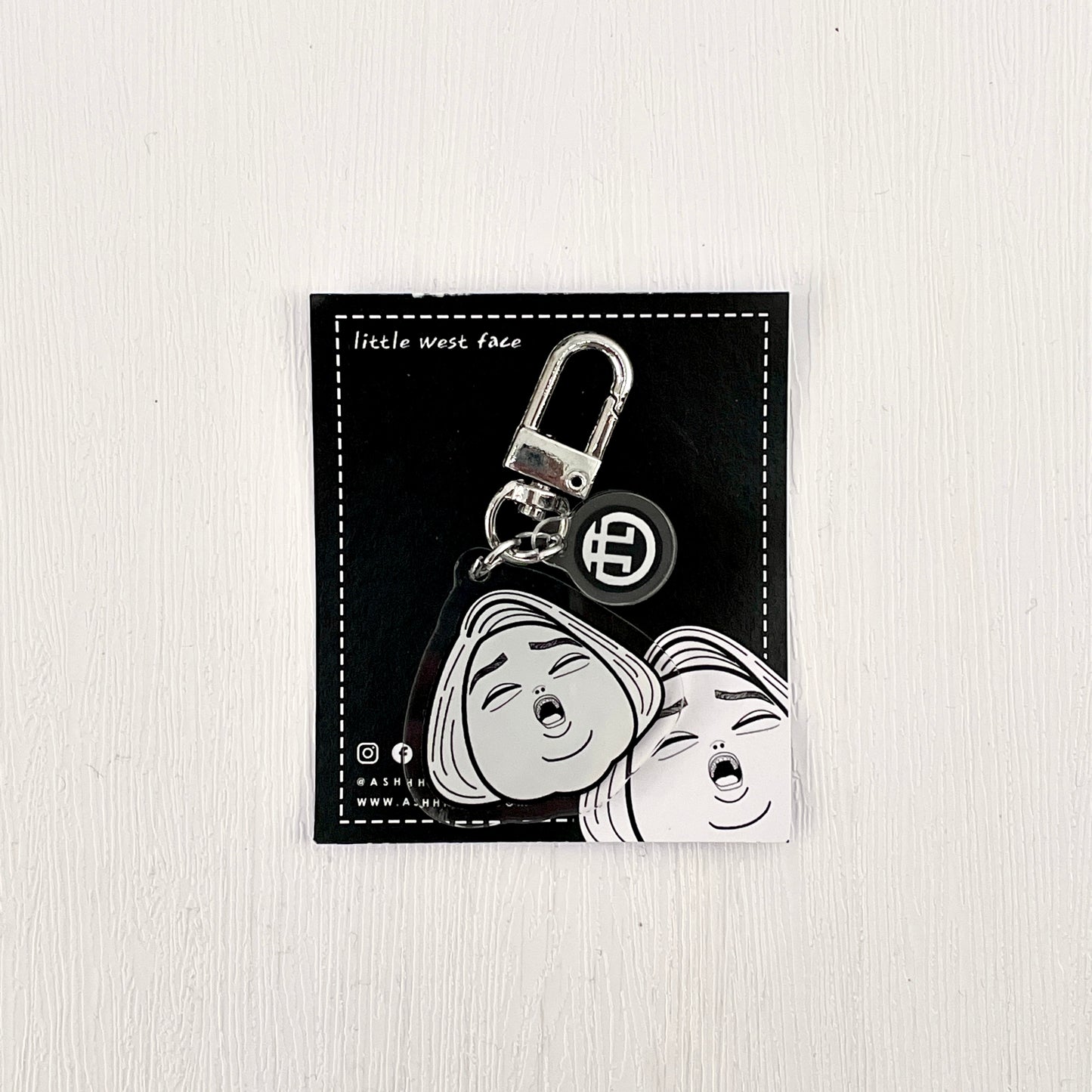 Little West Face Keychain