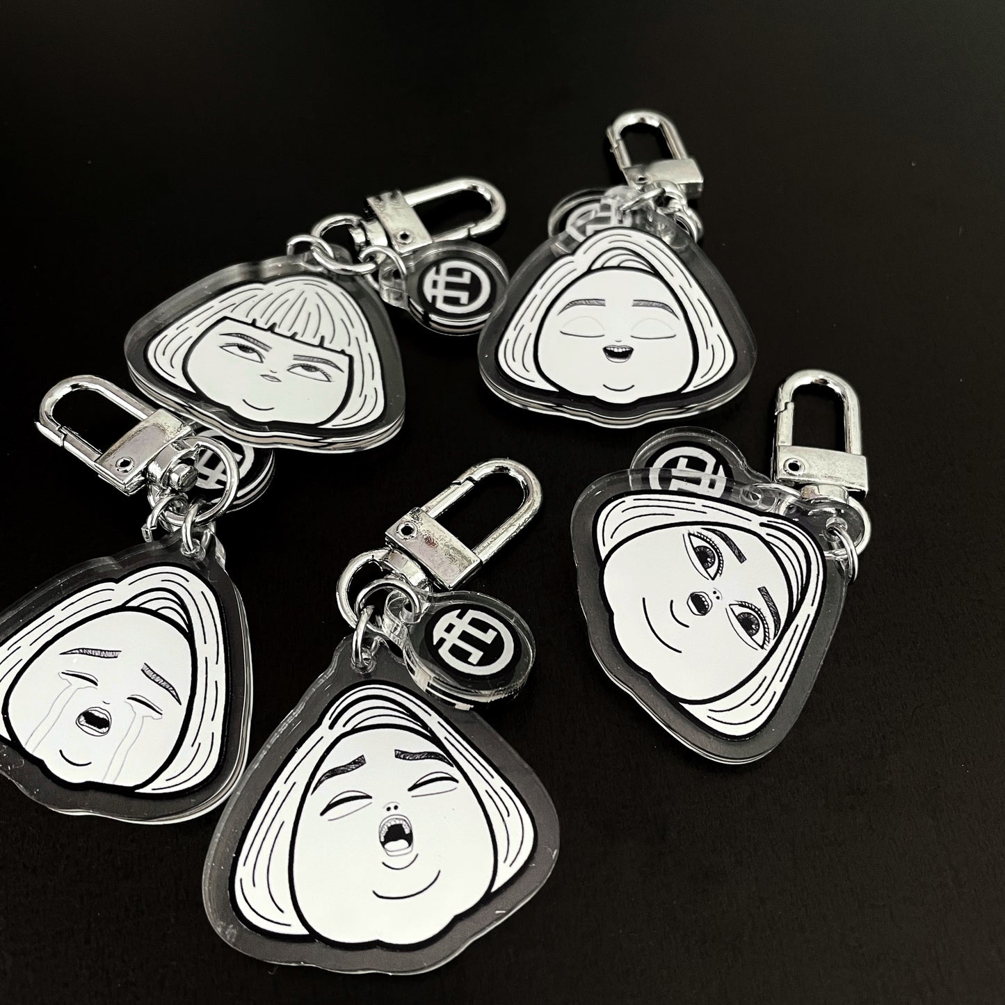 Little West Face Keychain