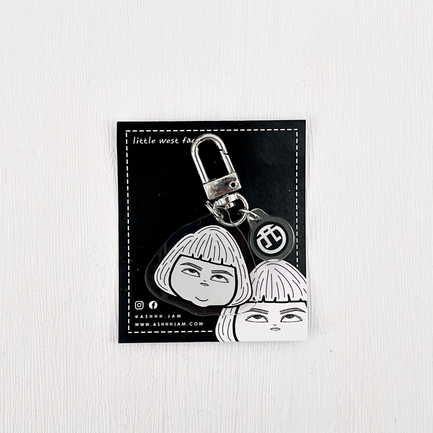 Little West Face Keychain