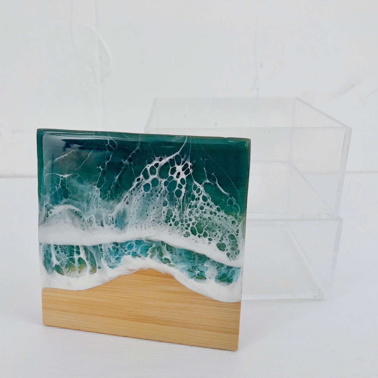 Resin Ocean Double-layer Storage Box