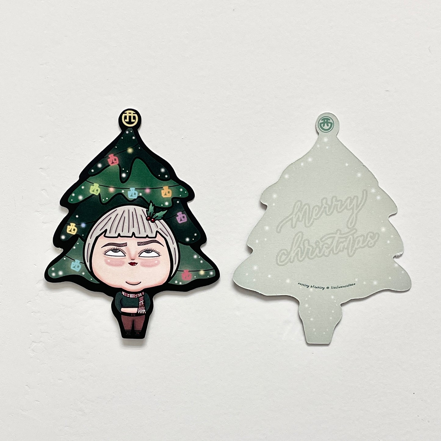 Little West Face Christmas Card – Christmas Tree