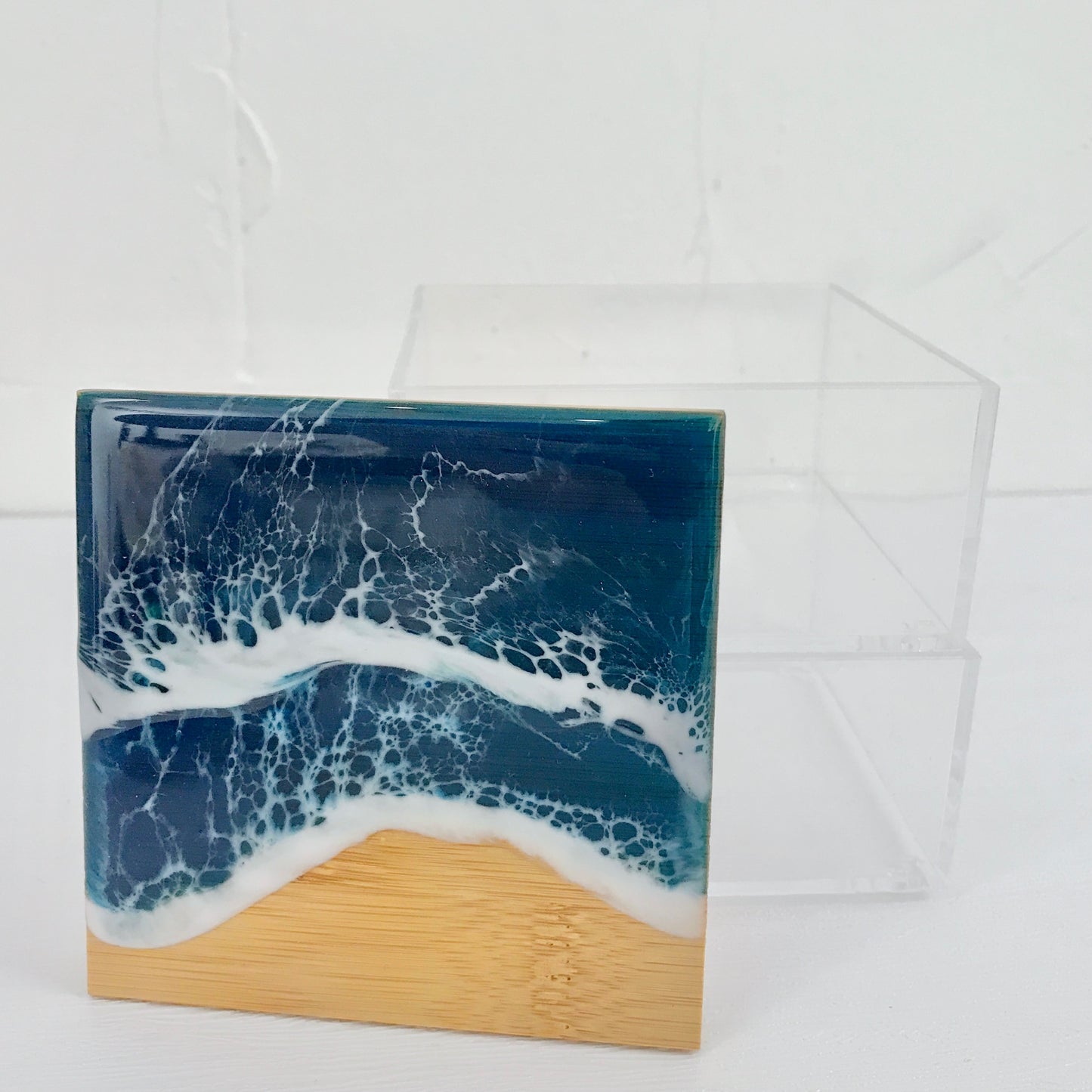 Resin Ocean Double-layer Storage Box