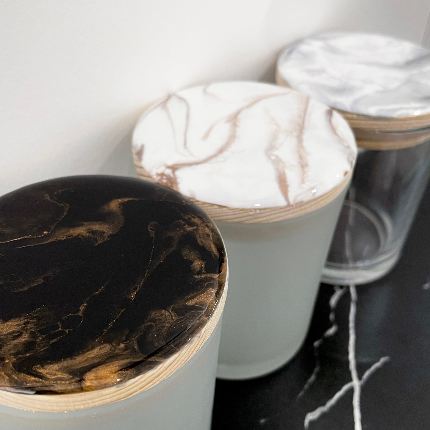Resin Canister - Marble
