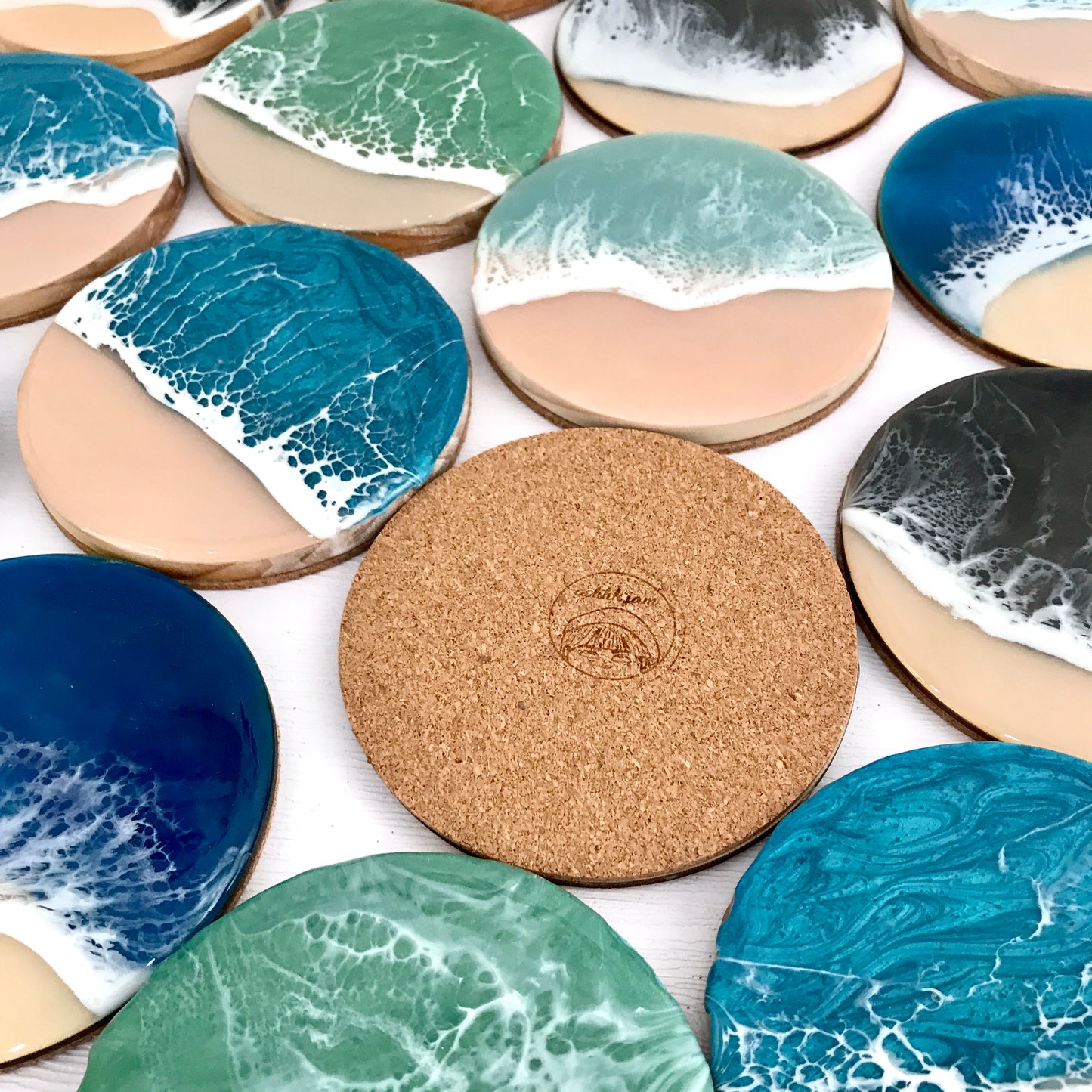Resin ocean coaster (thin)
