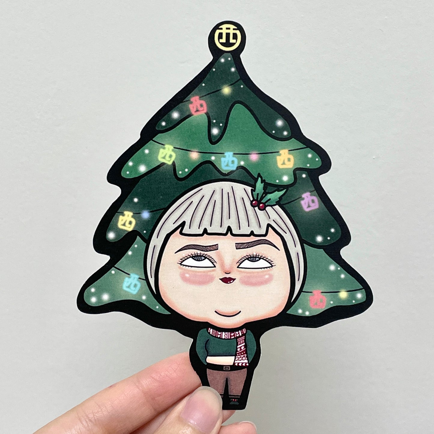 Little West Face Christmas Card – Christmas Tree