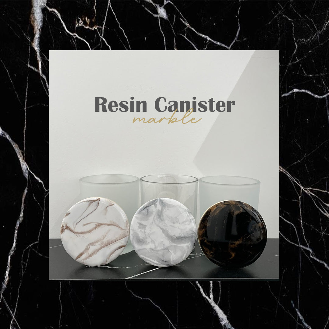 Resin Canister - Marble