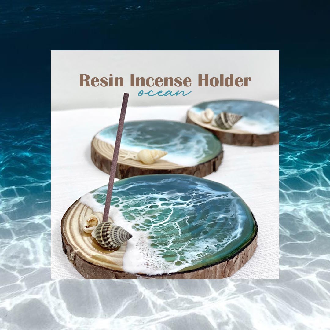 Resin Incense Holder - Ocean Incense Holder