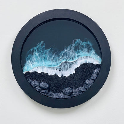 樹脂海洋圓形畫框擺設 - (25cm) 027