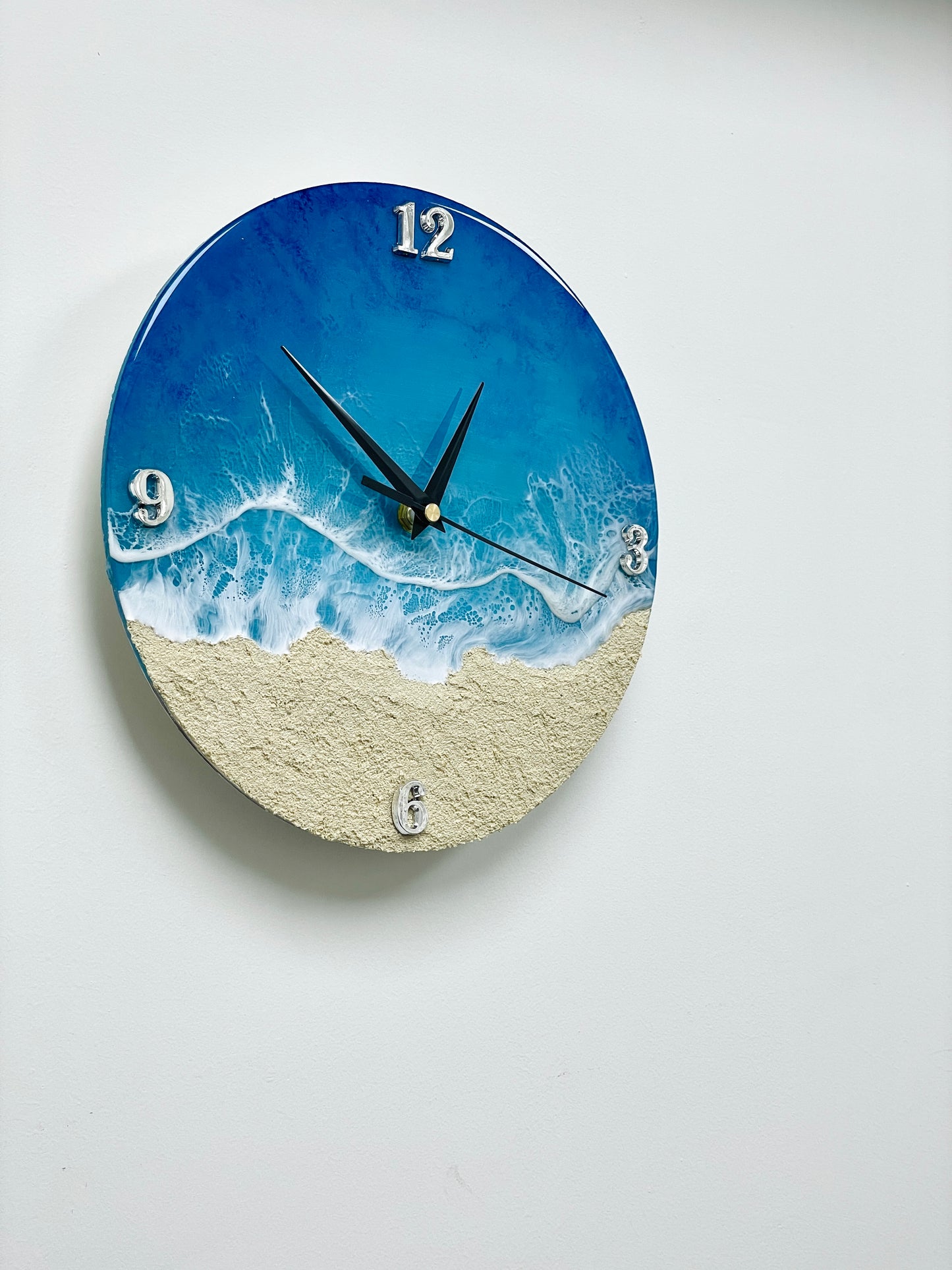 Resin Ocean Wall Clock (round)