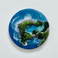 Resin Round Decor - Blue