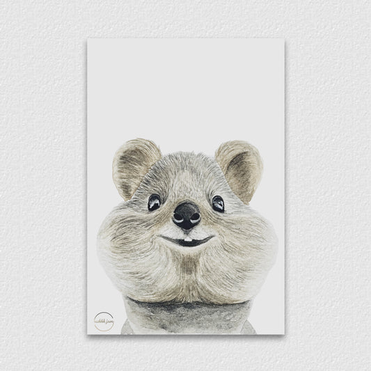 Watercolor Animal Postcard - Quokka