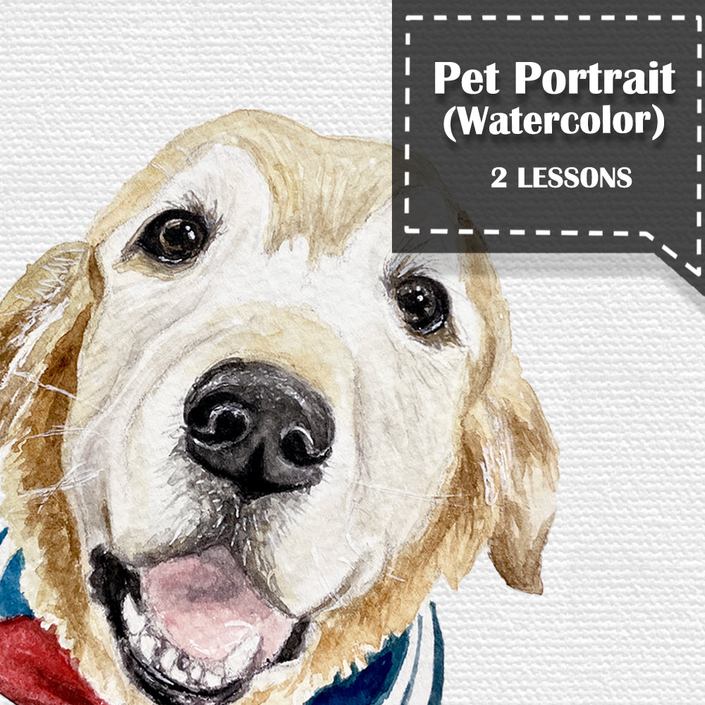 Pet Portrait - Watercolor Painting Regular Class 寵物水彩畫班